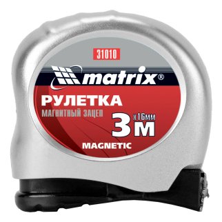Рулетка 3м х 16мм MATRIX фото 4 Рулетка 3м х 16мм MATRIX фото 4