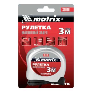Рулетка 3м х 16мм MATRIX фото 6 Рулетка 3м х 16мм MATRIX фото 6