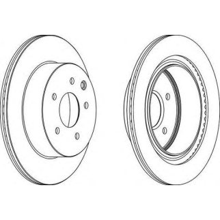 Диск тормозной задний вентилируемый FERODO DDF1579 фото