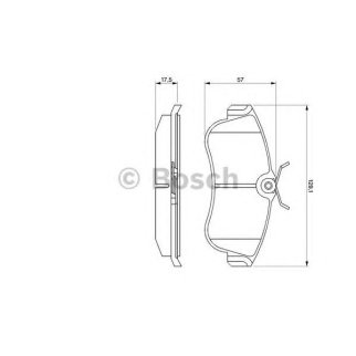 Колодки тормозные передние к-кт BOSCH 0 986 461 147 фото