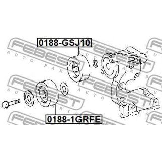 Ролик-натяжитель ручейкового ремня FEBEST 0188-1GRFE фото