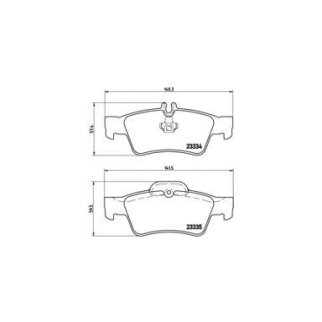 Колодки тормозные задние дисковые к-кт Brembo P 50 052 фото