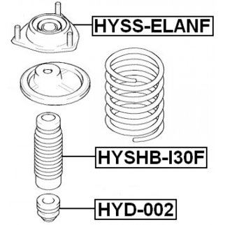 Опора амортизатора FEBEST HYSS-ELANF фото 2