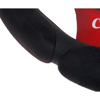 Оплетка на руль SP-5026 (M) BLACK алькантара AUTOPROFI фото