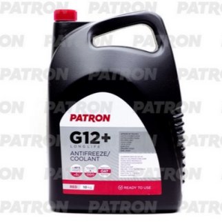 Антифриз 10кг (8.9л) - красный, PATRON RED G12+, TL 774-D/F, G012A8DA1, G012A8FA1, WSS-M97B44-D, 627 фото