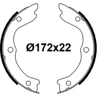 Колодки ручного тормоза к-кт TRIALLI GF 4616 фото 3