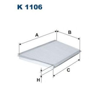 Фильтр салона FILTRON K 1106 фото