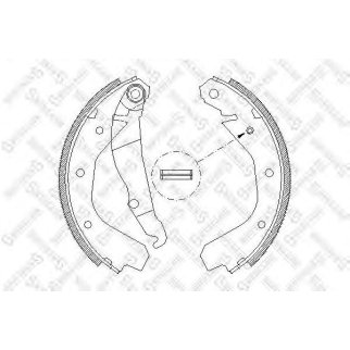 099 100-SX_=4088.00=409SBS=FSB198 !колодки барабанные Opel Kadett/Ascona 1.2-2.0/1.5D-1.7D 79-94 фото