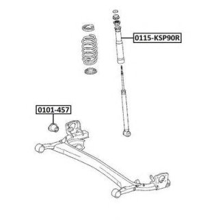 Сайлентблок ASVA 0101-457 фото