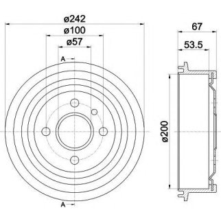 Барабан тормозной TEXTAR 94008600 фото