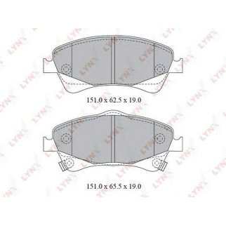 Колодки тормозные передние к-кт LYNXauto BD-7598 фото