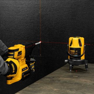 Уровень лазерный LX3, 10 м, ± 0,3 мм/1 м, 635 нм, 4 вертикальных, 1 горизонтальная плоскости, резьба фото 22