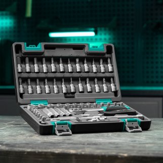 Набор инструмента 1/4", CrV, пластиковый кейс 57 предм. STELS фото 20