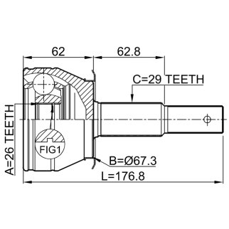 ШРУС наружный FEBEST 0210-R51AT фото 2