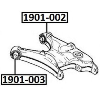 Сайлентблок ASVA 1901-002 фото