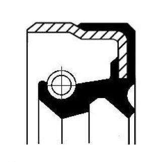 Сальник ступицы CORTECO 01026325B фото