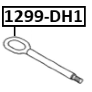 Крюк буксирный HYUNDAI AZERA 20 2020-2021 FEBEST 1299-DH1 фото 2