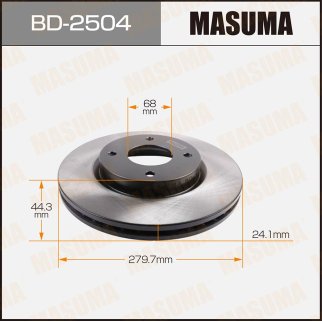 Диск тормозной Masuma BD-2504 фото