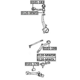 Сайлентблок ASVA 0101-170 фото