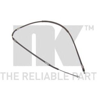 Трос стояночного тормоза средний левый / OPEL Corsa-C 1.4/1.8 XE,Tigra-B (дисковые тормоза с ABS) 03 фото