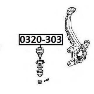 Опора шаровая ASVA 0320-303 фото