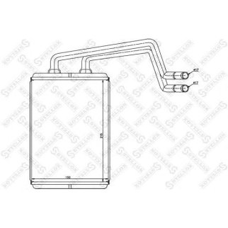 Радиатор отопителя Stellox 82-05017-SX фото