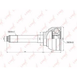 ШРУС наружный LYNXauto CO3801 фото