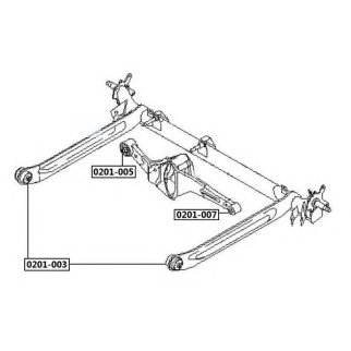 Сайлентблок ASVA 0201-007 фото