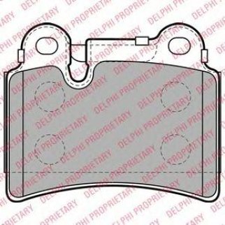 Колодки тормозные задние к-кт DELPHI LP2061 фото