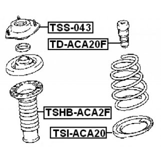 Отбойник переднего амортизатора FEBEST TD-ACA20F фото 2