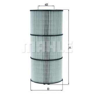 Фильтр масляный MAHLE _OX832D фото 2