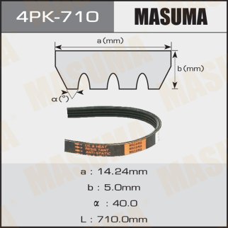 Ремень ручейковый Masuma 4PK-710 фото