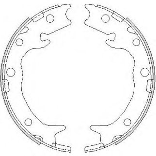 4737.00_колодки барабанные ручника! Honda Accord/CR-V/Stream 01> фото
