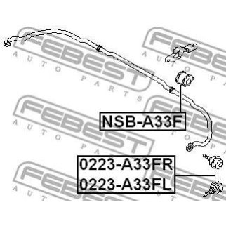 ТЯГА СТАБИЛИЗАТОРА ПЕРЕДНЯЯ ПРАВАЯ (FEBEST) фото