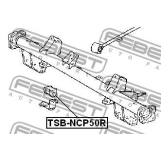 TSB-NCP50R_втулка стабилизатора заднего! d10 Toyota Probox/Succeed 02> фото