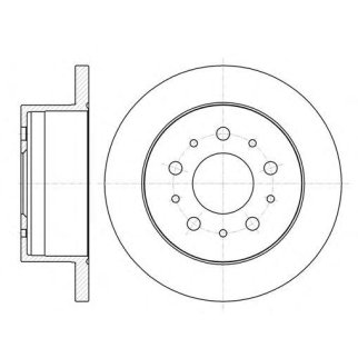 61055.00_диск тормозной задний! Fiat Ducato,Peugeot Boxer 2.2D/HDi/2.3D/3.0HDi 06> фото