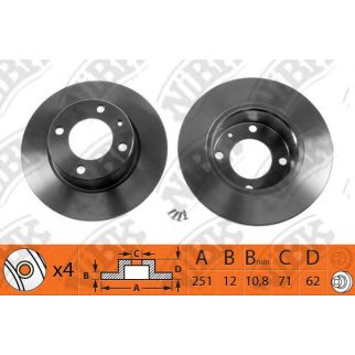 Диск тормозной задний для PSA 4246L6 фото
