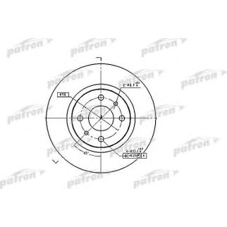 Диск тормозной PATRON PBD1747 фото