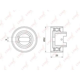 Ролик-натяжитель ремня ГРМ LYNXauto PB-1042 фото
