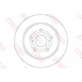 Диск тормозной задний TRW DF6173 фото