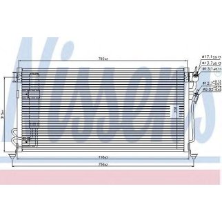 Радиатор кондиционера (конденсер) Nissens 94748 фото