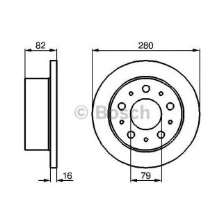 Диск тормозной задний BOSCH 0 986 479 066 фото