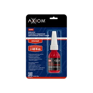 Фиксатор резьбовых соединений термостойкий неразъемный (красный) 10 мл AXIOM AS302 фото
