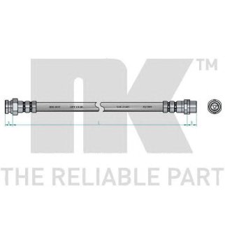 Шланг тормозной передний / FORD Galaxy, SEAT Alhambra, VW Sharan 95 ~ фото