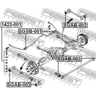 Стойка заднего стабилизатора FEBEST 1423-001 фото