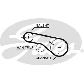 Ремень ГРМ GATES 5570XS фото