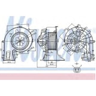 Моторчик отопителя Nissens 87049 фото