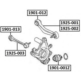 Сайлентблок ASVA 1901-001Z фото