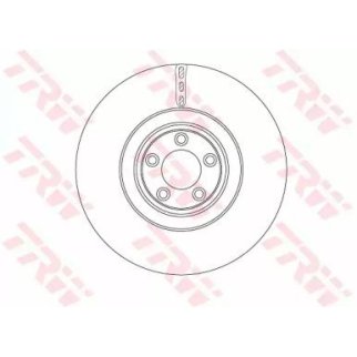 Диск тормозной передний вентилируемый TRW DF6651S фото