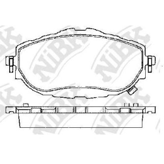 Колодки тормозные передние к-кт NiBK PN21001 фото
